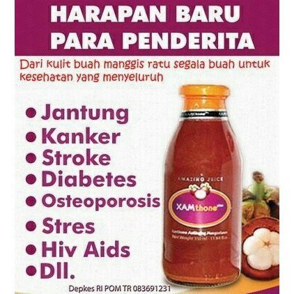 

Ekstrak Kulit Manggis Xhamtone Jus Asli Original