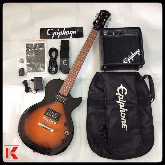 Gitar Epiphone Les Paul Guitar Player Pack Vintage Sunburst