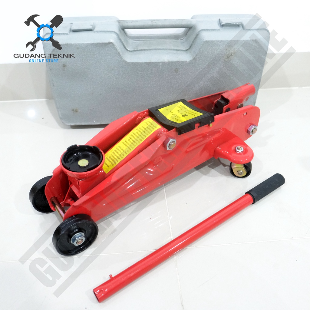 Dongkrak Buaya DONGWA 2 Ton / Dongkrak Mobil 2Ton BRANO - Hydraulic Trolley Jack Mobil 2T