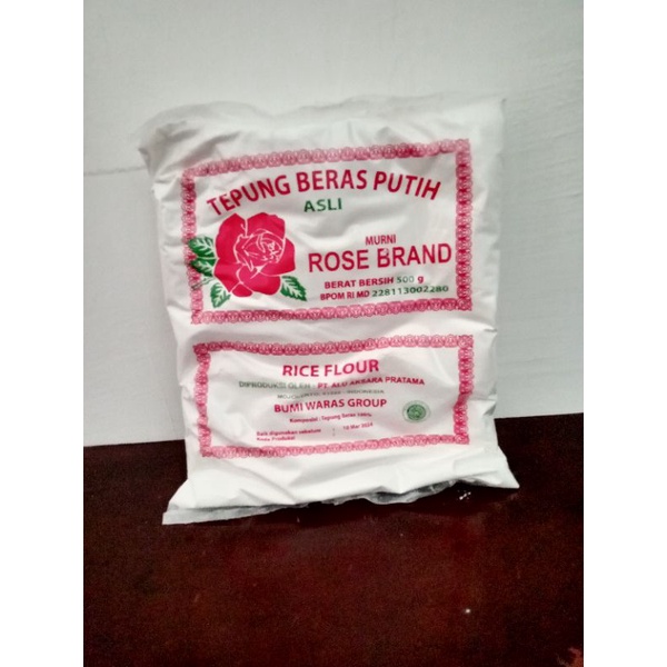 

Tepung beras Rose brand , Bola 500 gram