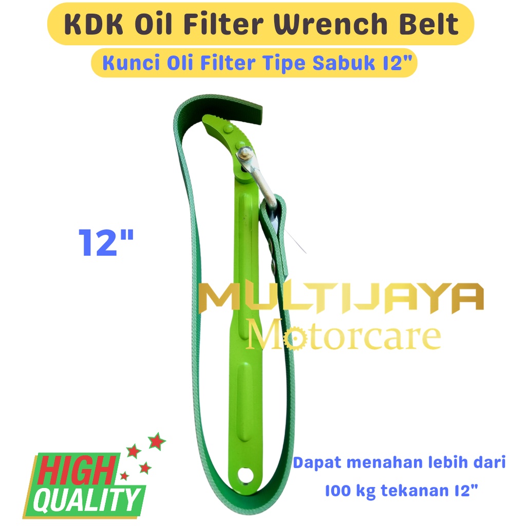 KDK Kunci Pembuka Filter Oli 12“ Model Sabuk - Oil Filter Wrench Belt Type 12 Inch High Quality