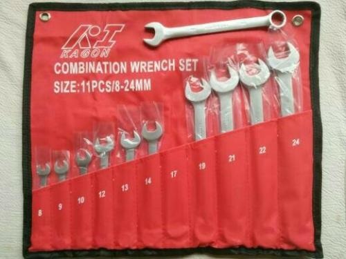 Yangma Perkakas Kunci Ring Pas Combination Kagon Set 11 Pcs 8-24mm Kuat Awet Lengkap