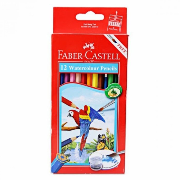 

Berkualitas Pensil Warna Faber Castell 12 Panjang Water Colour Original Bagus