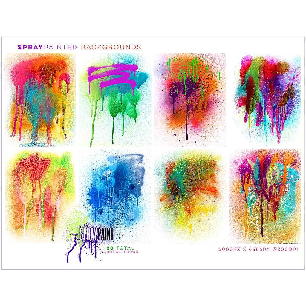 Rons Spray Paint Brushes - Photoshop Action