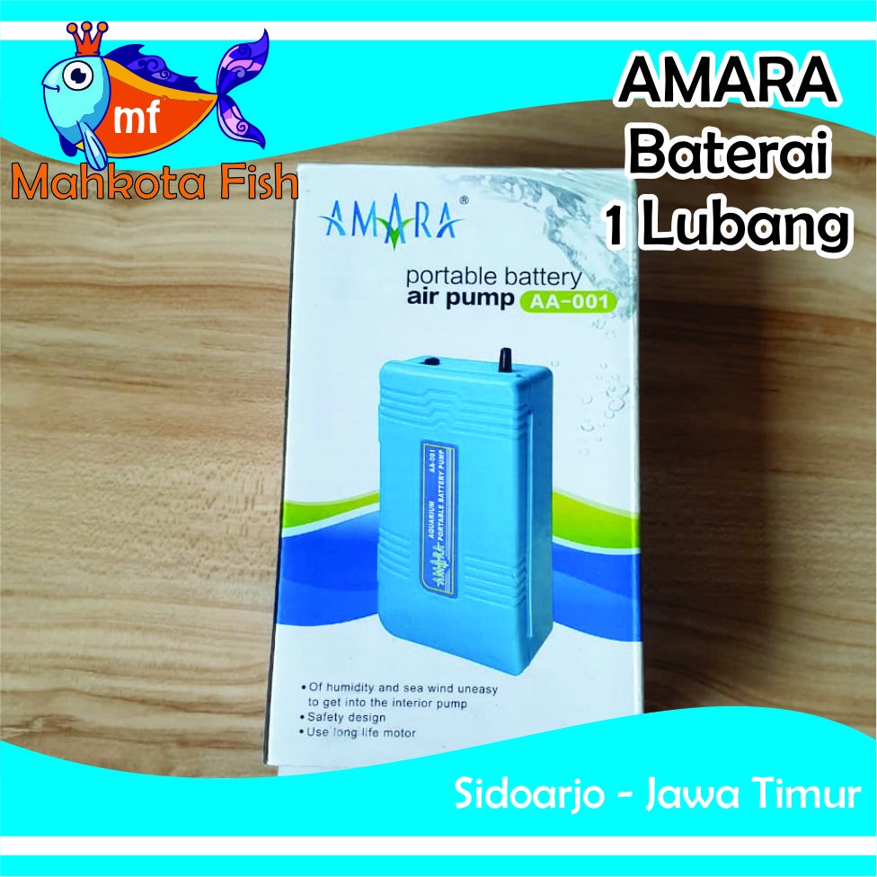 Aerator BATERAI | AIRATOR LAMPU MATI 1 Lubang | Air Pump Aquarium | Mesin Airator (GRATIS BUBLE WRAP)