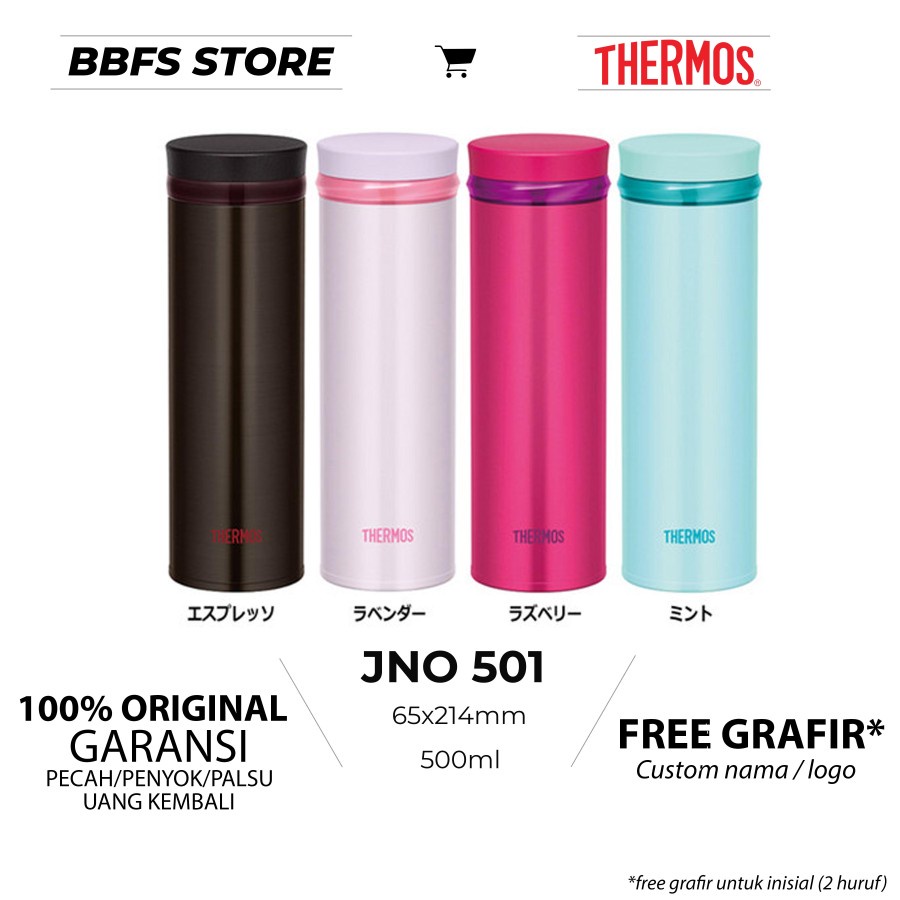 Thermos Tumbler Ultra Light 500ml JNO-501-LV JNO-501-RBY JNO-502-SHP  Termos