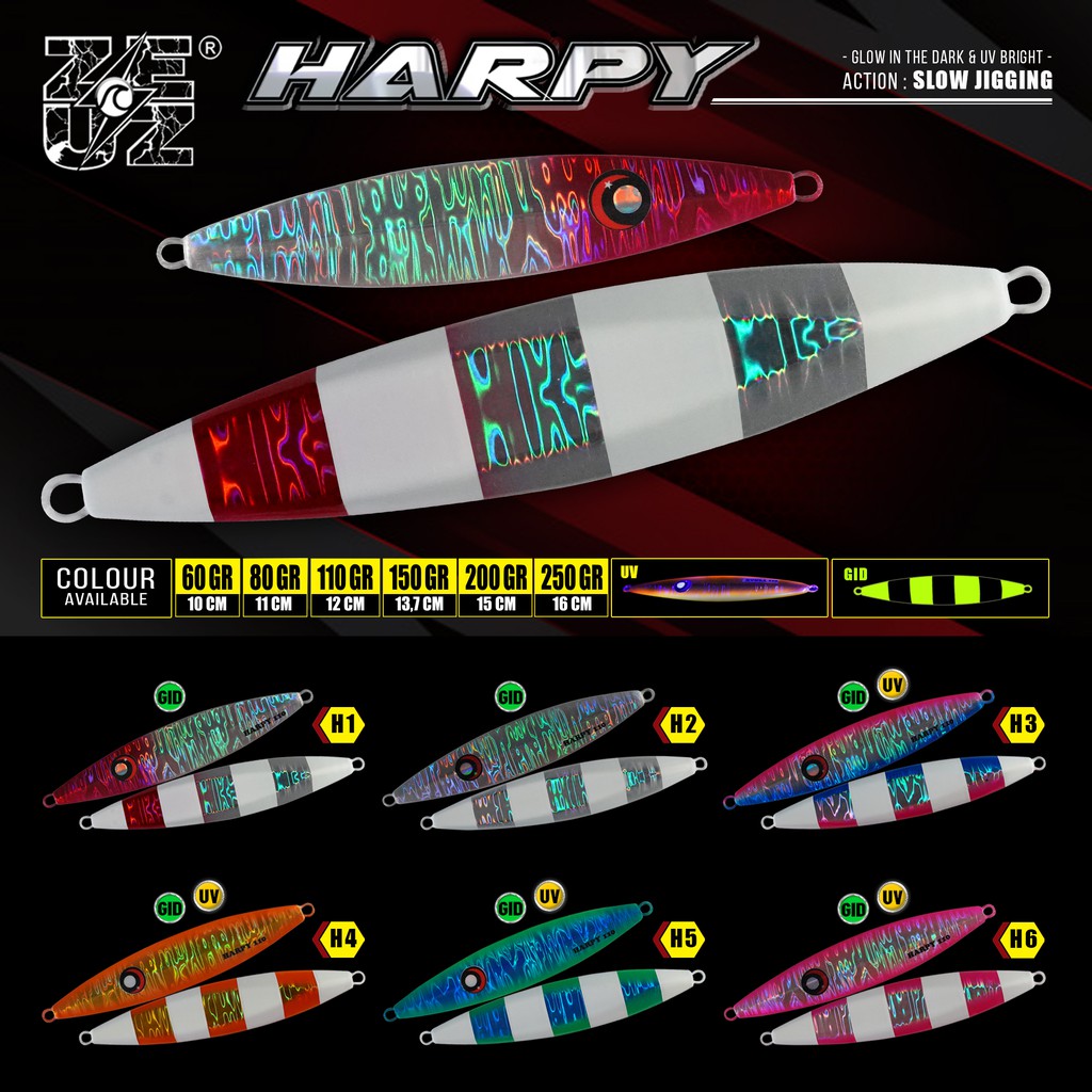 UMPAN PANCING metal jig ZEUZ VALKYRIE HARPY 80 GRAM