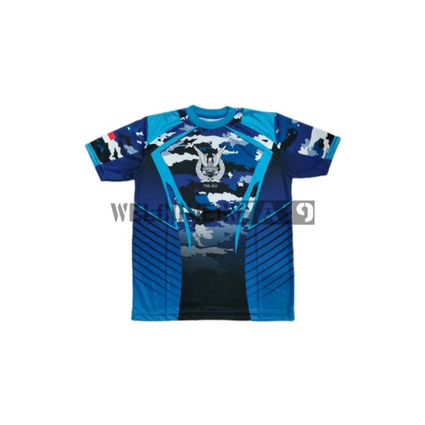 Kaos Pendek Full Print Jersey Drifit Loreng TNI AU / Oblong Loreng Swabuana Premium