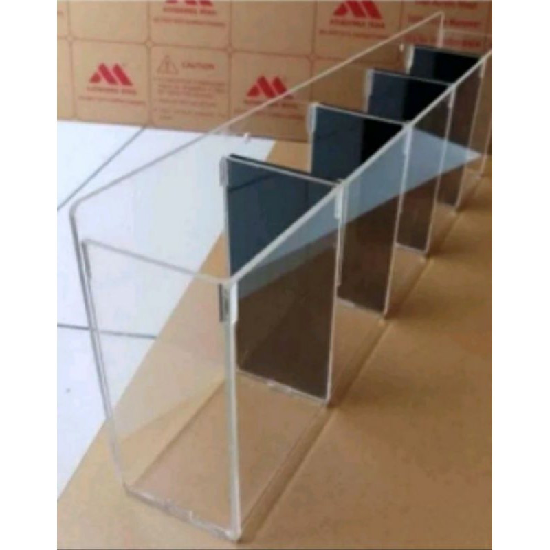 soliter sekat 5 kamar ukuran 50 x 10 x 15 soliter cupang akrilik