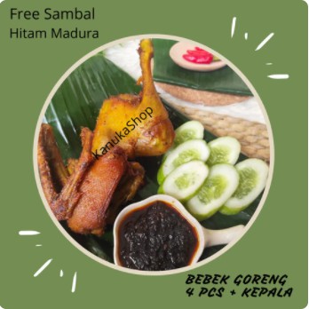 Bebek Goreng Sambal Hitam Madura / Bebek Ungkep Bumbu Hitam Khas Madura Kemasan Vacum