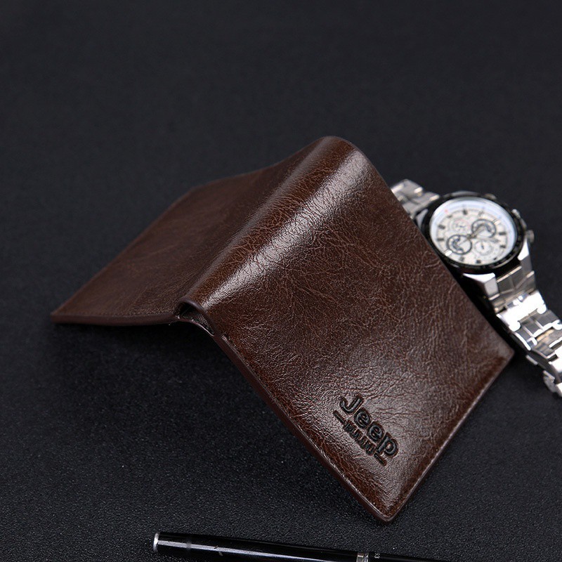 Dompet Hadiah Pria Men JEEP Wallet Short Card Holder