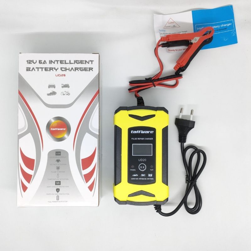Alat Cas Aki Mobil 12V 4Ah-100Ah / Alat Cas Aki Motor Mobil 12V 6A