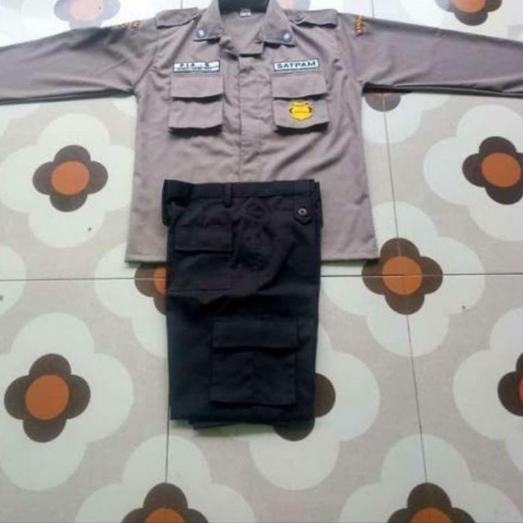 Langsung Beliii.. SERAGAM SATPAM SECURITY BARU TERBARU PDH PDL WARNA COKLAT BAJU SERAGAM SETELAN STE
