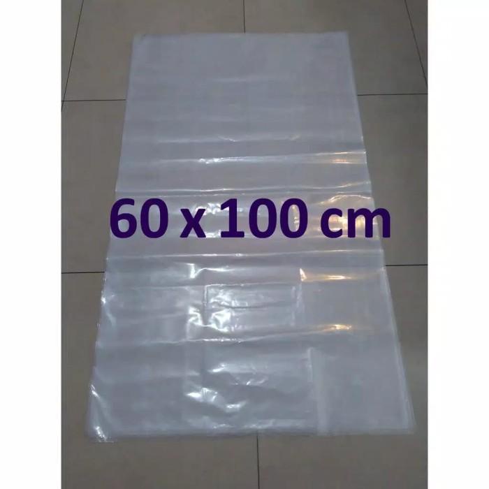 Kantong Plastik Bening Besar 60x100 cm PE Tebal - Kantong Sampah 60 x