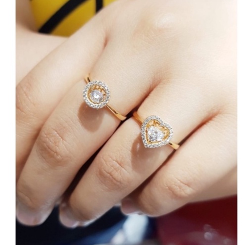 Cincin Dancing Stone Dancing With Igun Ivan Gunawan X YT Utama Putra Emas Kuning Asli 375-8k Ring