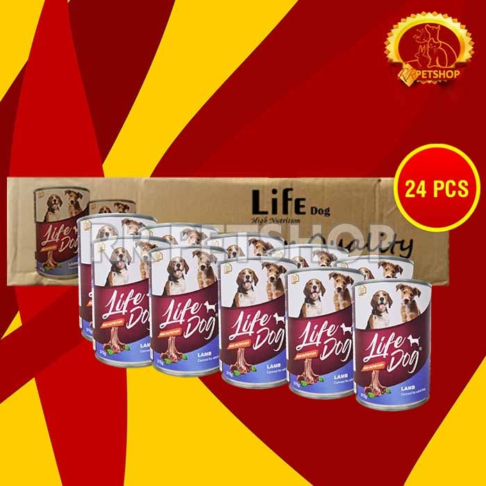 Life Dog Makanan Basah Anjing Wet Food Kaleng Dus Isi 24 PCS 375 GR