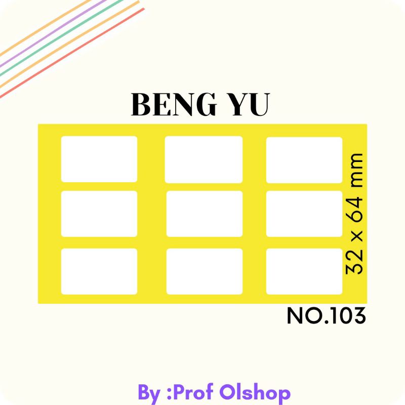 

Label BENG YU