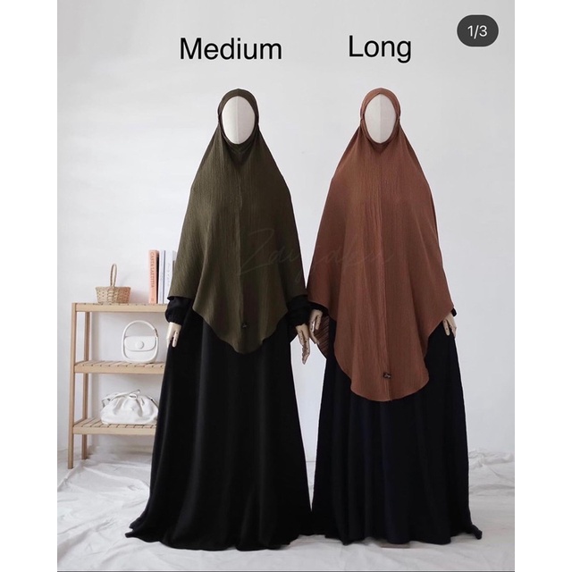 Hayya Bergo Zaysaku Navy / scaroon maroon / blossom / bisque medium