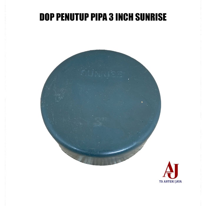 Dop 3 Inch Sunrise PVC Penutup Pipa Tutup Pipa 3" Original