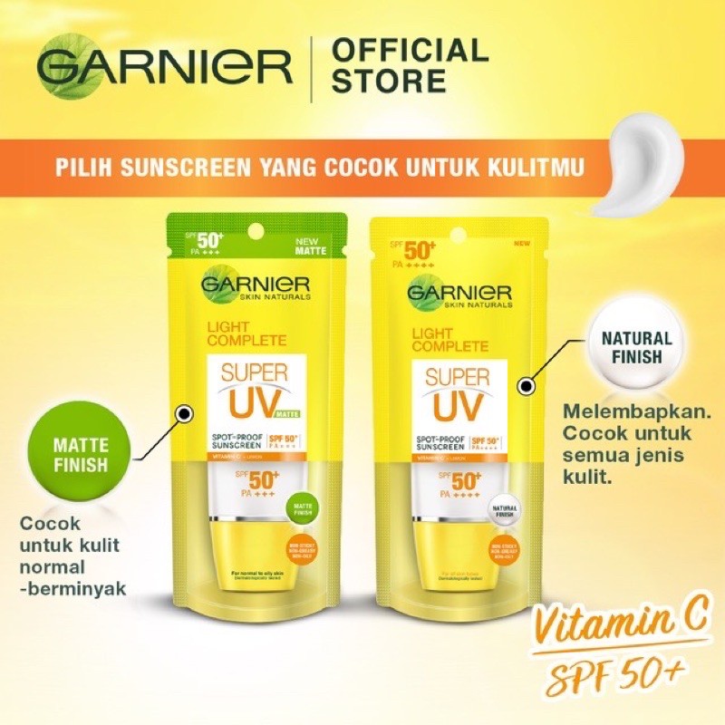 GARNIER SUNSCREEN SPF 50” 30ML