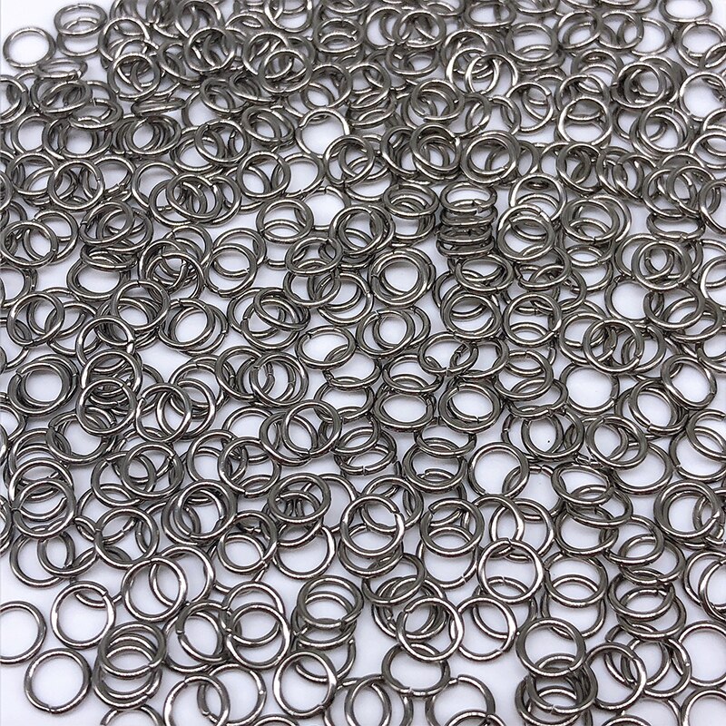 4 5 6mm 500pcs/lot Connector Stainless Steel Jump Rings DIY Silver color Jewelry Findings Components Split single Open ring