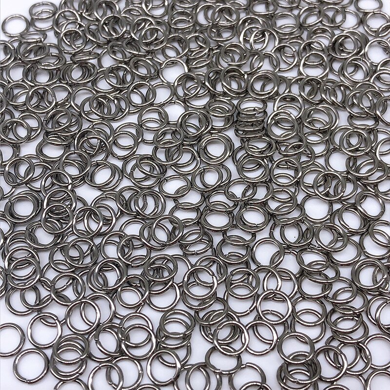 4 5 6mm 500pcs/lot Silver color Connector Stainless Steel Jump Rings DIY Jewelry Findings Components Split single Open ring