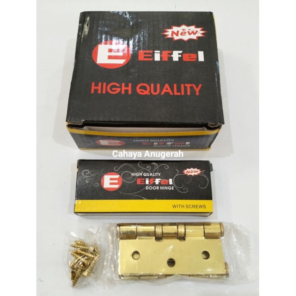 Engsel Eiffel Kuning 3 4 5 Inch / Engsel Pintu Eiffel Stainless 3" 4" 5"