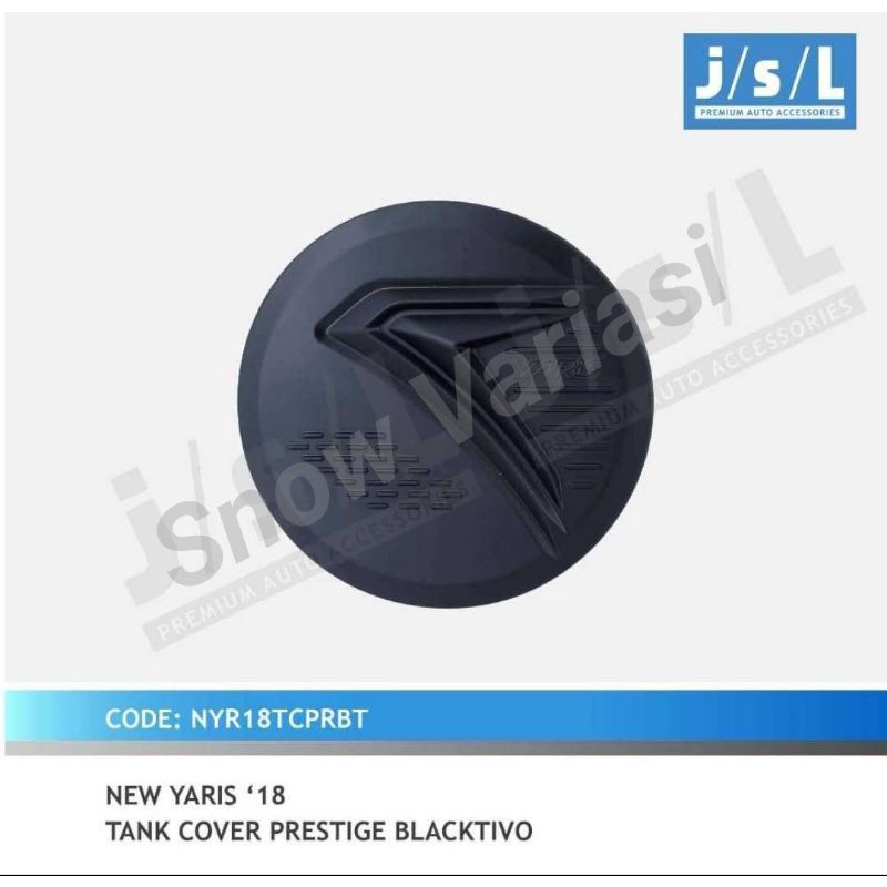 Tutup tanki tank cover new yaris 2018 prestige hitam