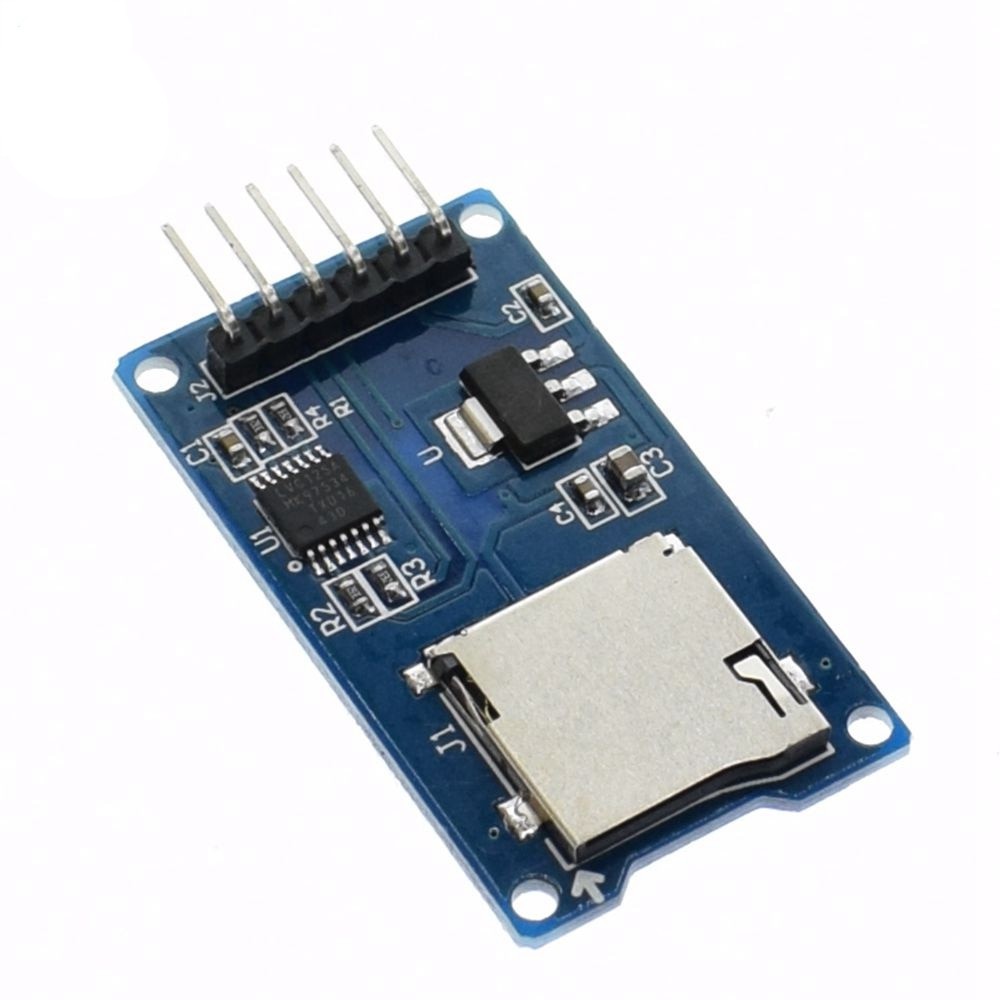 MICRO SD CARD MINI TF READER SLOT READ WRITE SPI MODULE