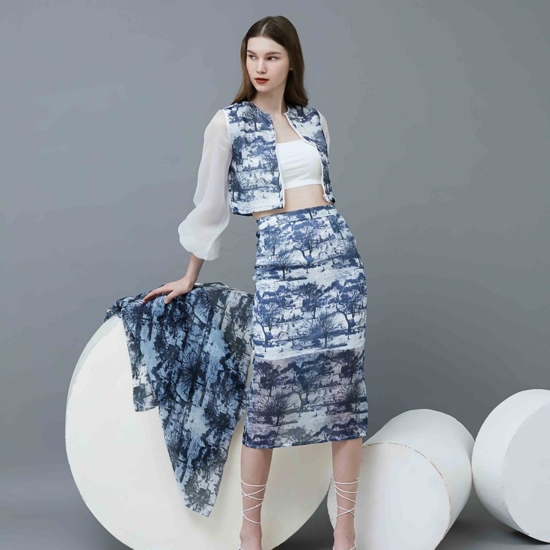 comalabel elysia skirt / elysia pencil skirt / midi pencil skirt / pencil skirt dior inspired
