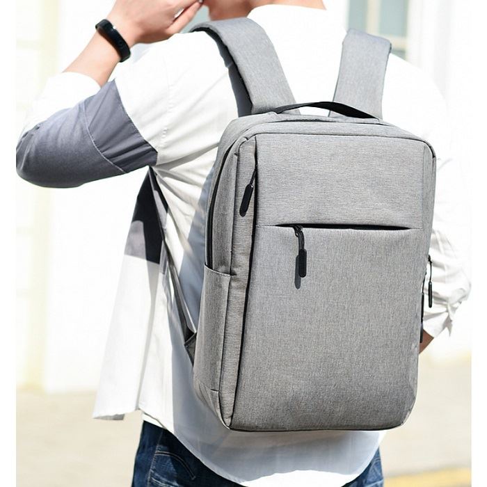 BJ219002 - BLACK/GRAY/RED - TAS RANSEL LAPTOP PRIA WANITA UNISEX FASHION IMPORT MODIS ELEGAN TERMURAH TERLARIS TERBARU BAGSTORE JAKARTA TAS BATAM JT19002 MIRIP ZCJ0739