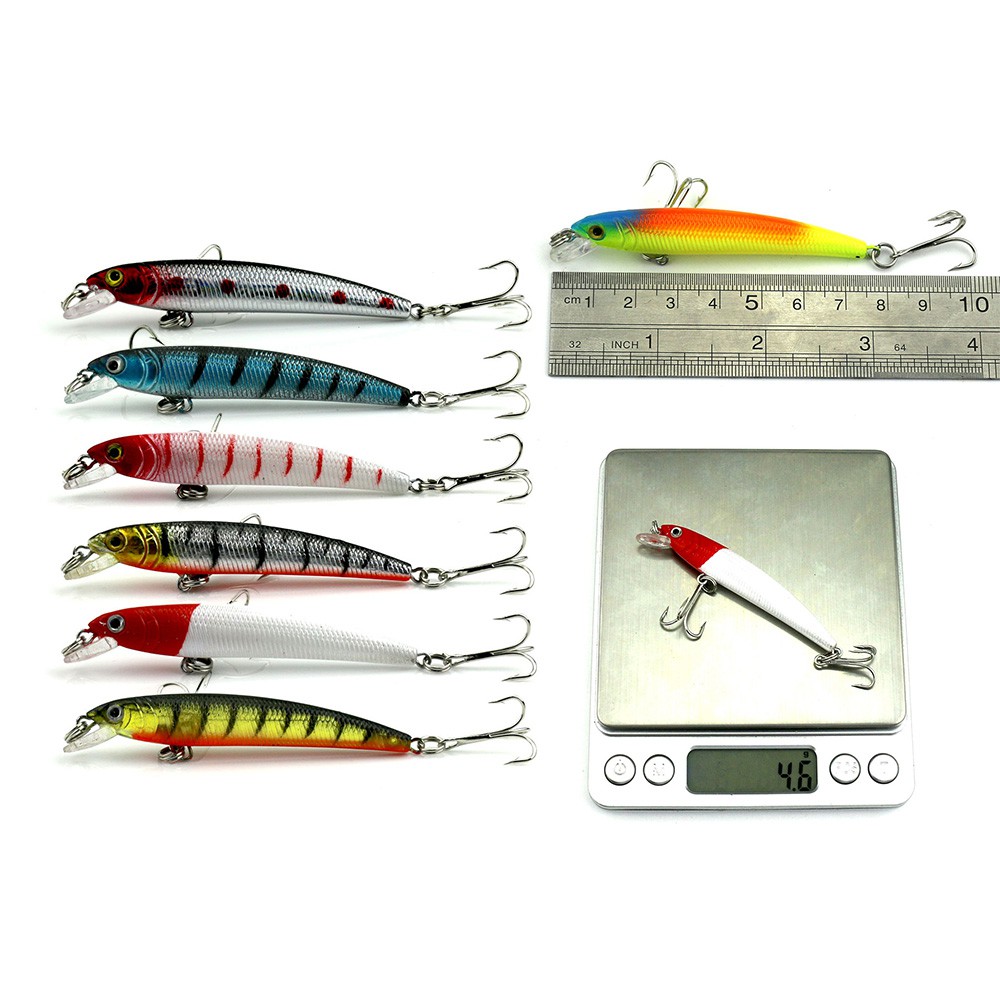 HENGJIA 56 Buah Set Minnow Crankbait Umpan Pancing Ikan Swimbait Fishing Lure Memancing Peralatan