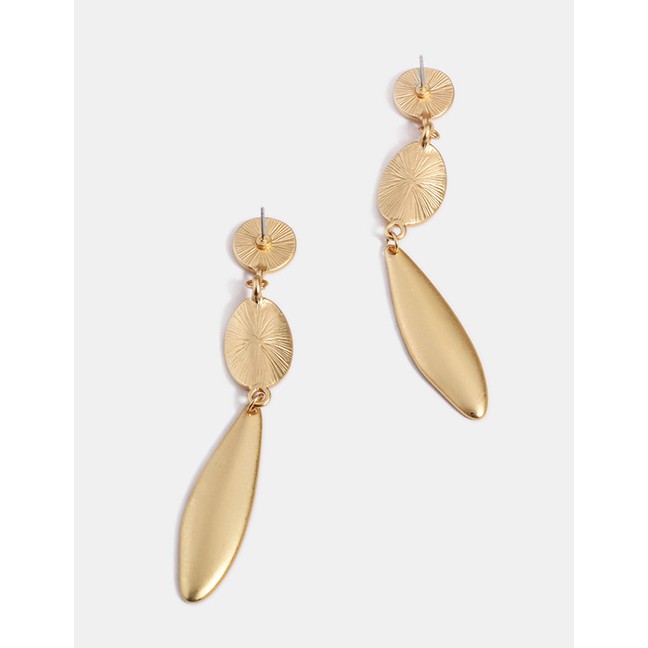 LRC Anting Tusuk Fashion Gold Geometric Earrings F53431