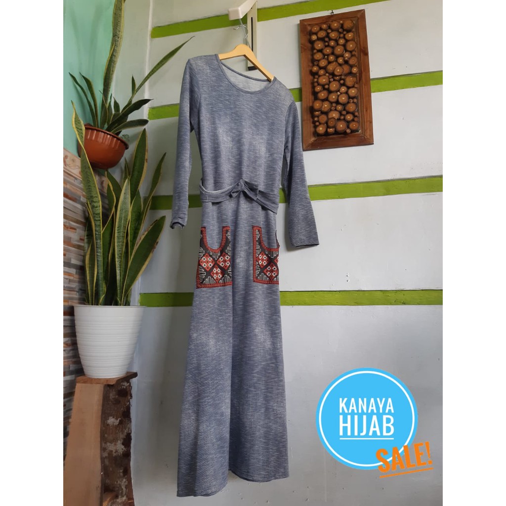Gamis | Dress Muslim | Kaos Denim
