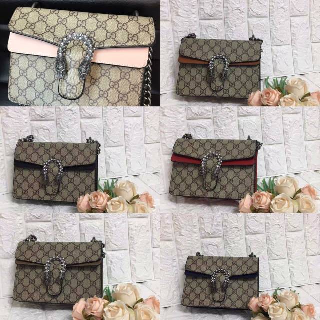 GUCCI DIONYSUS CLASSIC BEST SELLER SEMI PREMIUM GRADE AAA SLING BAG TAS PUNDAK SELEMPANG PESTA