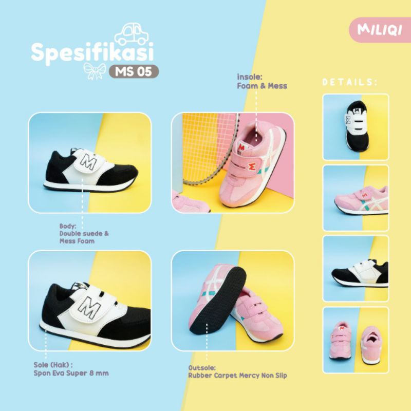 Sepatu Anak / Sepatu Anak Miliqi / Sepatu Anak MS-05