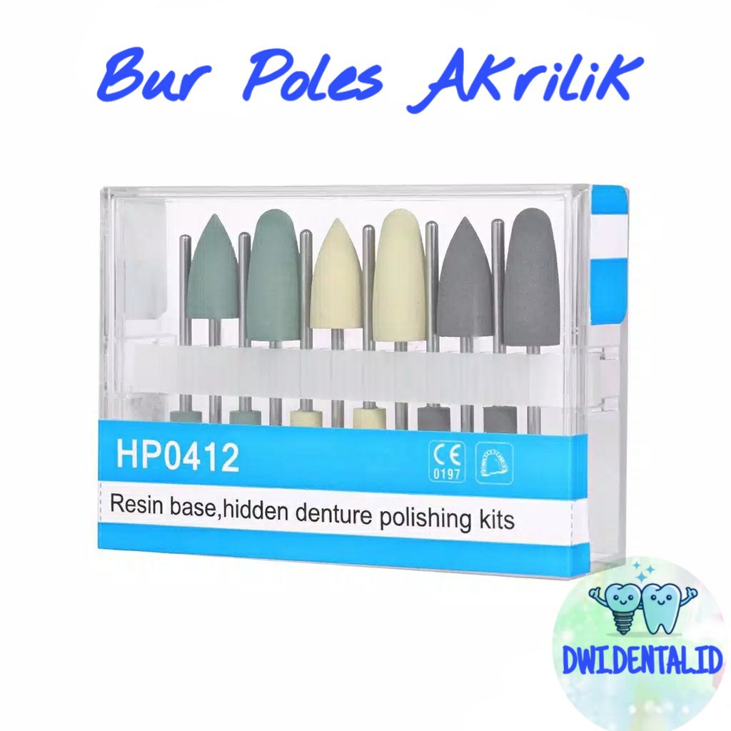 Dental Bur Poles Akrilik acrylic polishing kit