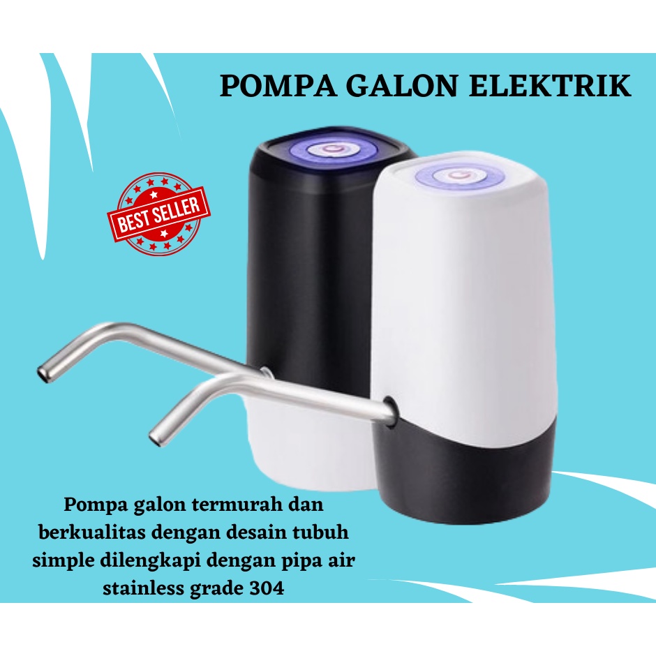 Dispenser Pompa Air galon Elektrik Listrik Portable Water Electric Pump Pompa Air Minum USB NON LED