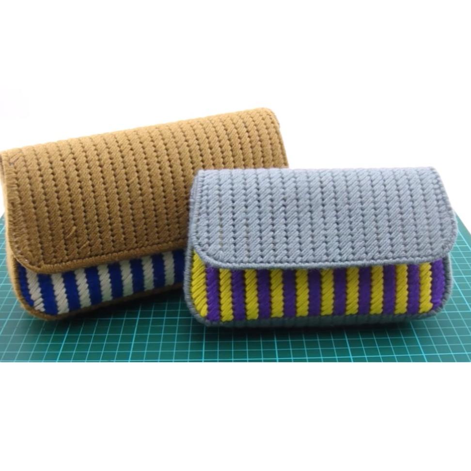 [PRODUK WETSL] Plastic Canvas Clutch / Jaring Tas Rajut Tangan VJT