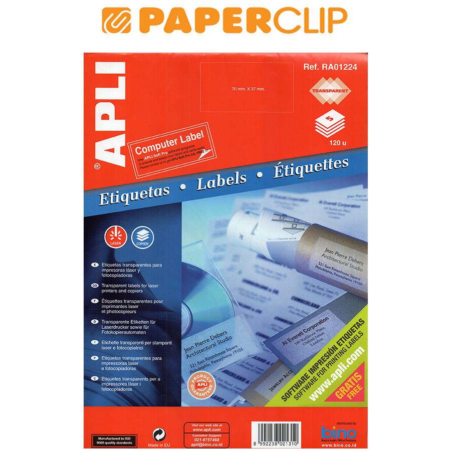 

LABEL APLI RA01224 70X37 ISI 5S