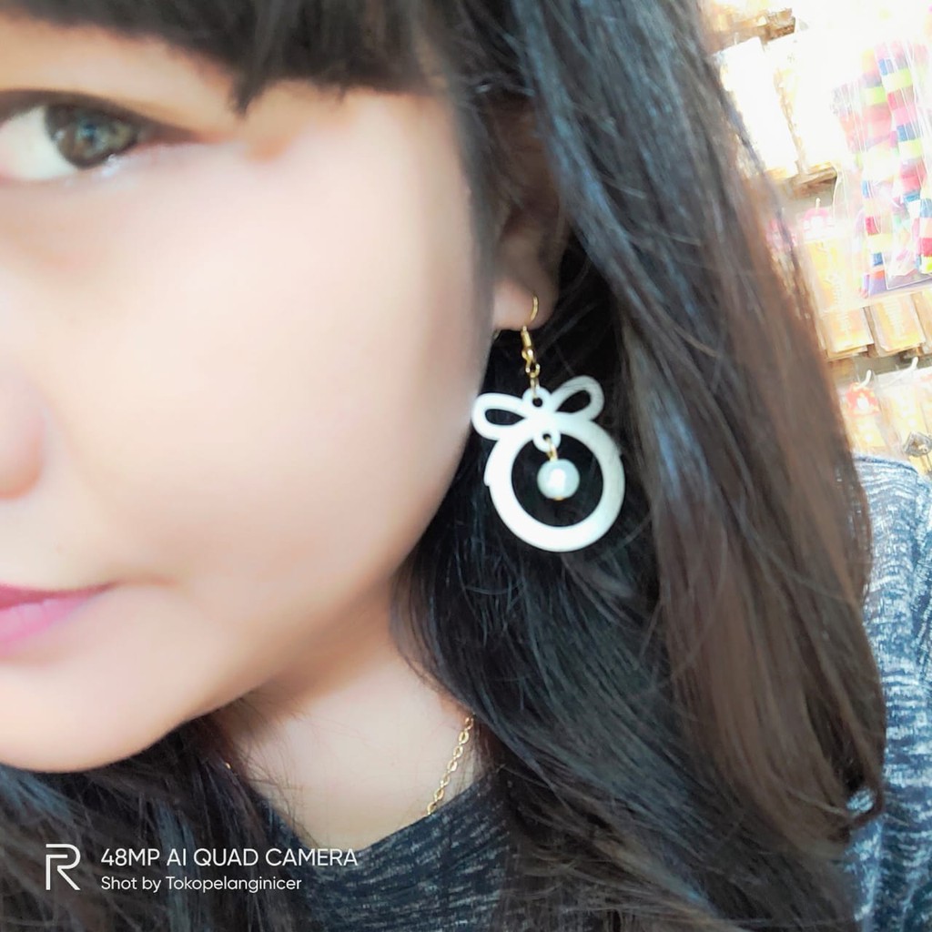 Anting Hijab Anting Korea Fashion Beauty Anting Chubby Lucu Kekinian Aksesoris Haul Tokopelanginicer