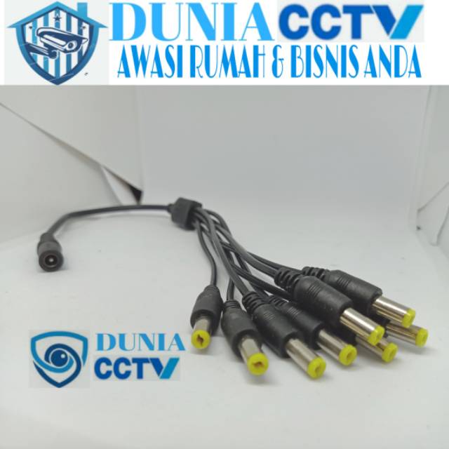 Kabel cumi cabang 8 / kabel cumi 8ch buat cctv