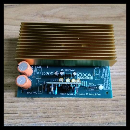 Kit Pa. Class D200 2X100W Power Amplifier Stereo 200W Kode 1052