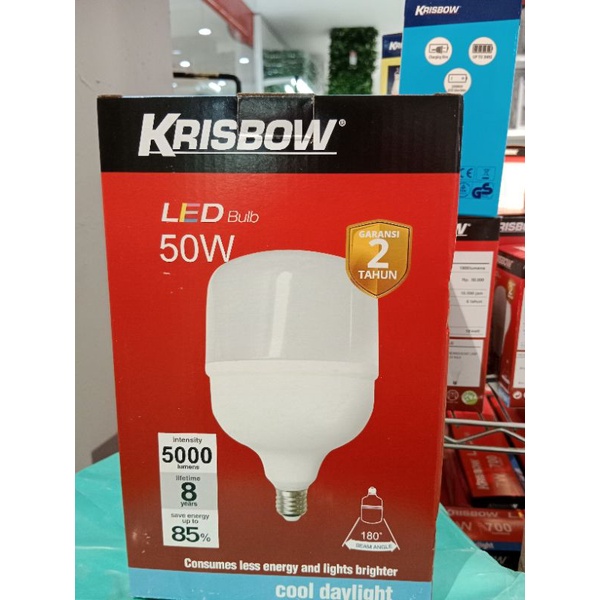 KRISBOW Bohlam LED High Power 50W Lampu LED Cool DayLight Putih