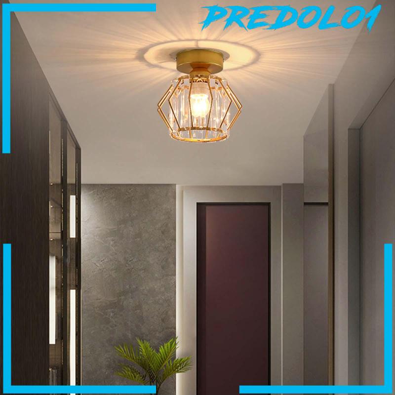 Nordic Style Crystal Ceiling Light E27 Base for Balcony Entryway Living Room