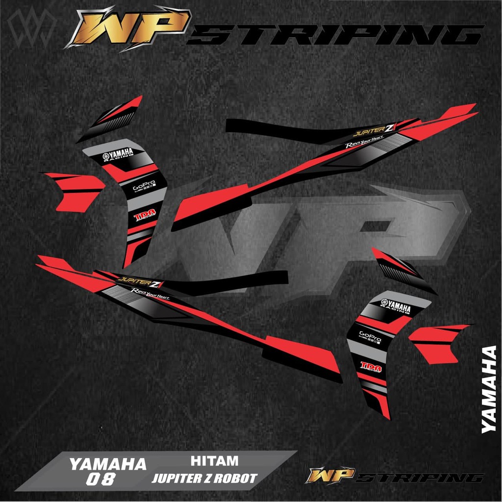 STRIPING JUPITER Z ROBOT 2010 - STIKER VARIASI LIST SKOTLET YAMAHA JUPITER Z ROBOT - 08
