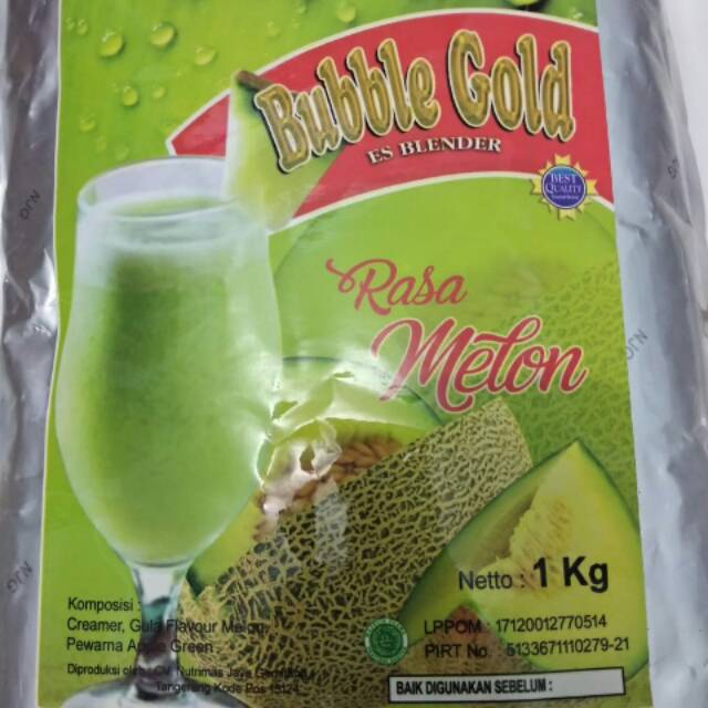 

Minuman bubuk buble gold rasa melon 1kg