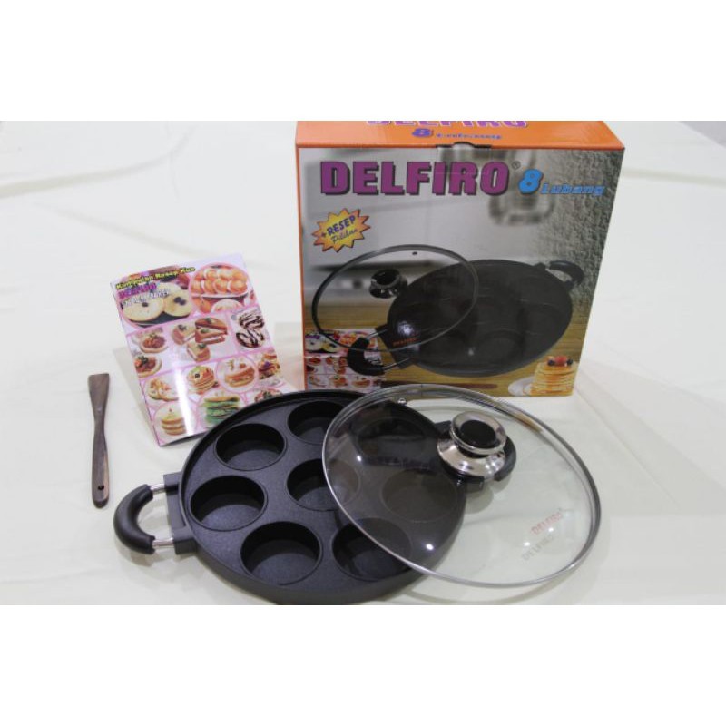 Delfiro cetakan kue 8 lubang datar
