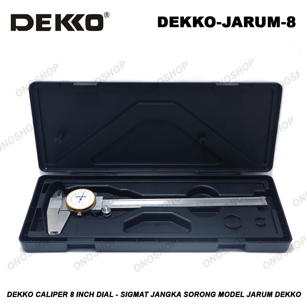 Dekko Caliper 8 Inch Dial - Sigmat Jangka Sorong Model Jarum Dekko