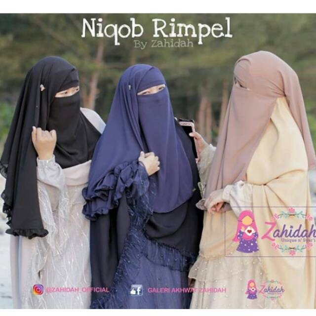 Niqab cadar rimpel original zahidah